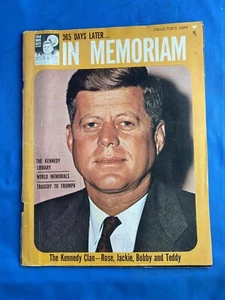 JOHN F. KENNEDY 365 Days Later IN MEMORIAM Vintage "Collector's Copy" Magazine - Picture 1 of 6