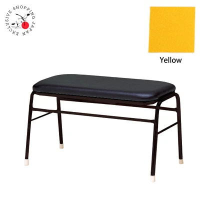 Arcade Game Stool Pair Bench Chair SEGA Blast Astro City Vinyl Leather Yellow JP - Image 1 of 4