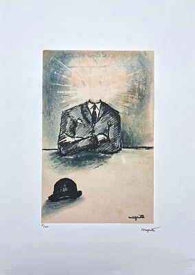 RENÉ MAGRITTE - Obras - Firmado, numerado edición 61/100, 50x70cm Foto 1 de 4