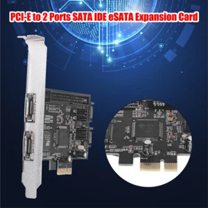 Karta rozszerzeń PCI Express PCI-E PCIe na 2 eSATA SATA SATA IDE Karty RAID - Zdjęcie 1 z 7