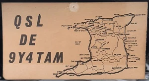 A QSL DE 9Y4TAM - Radio Trinidad British West Indies 1981 Trinadad Port Of Spain - Picture 1 of 2