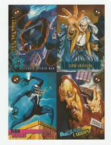 1996 Fleer Spider-Man Premium Eternal Evil geprägt ungeschnitten Promo-Kartenblatt #1 - Bild 1 von 2