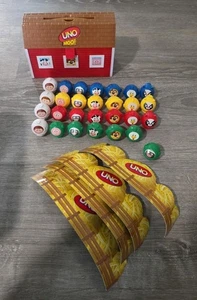 Mattel Uno Moo Animal Farm Learning Game Barn & Animal Pieces Read - Picture 1 of 5