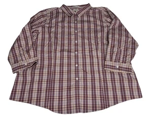 L.L. Bean Wrinkle Free Women's 100% Cotton Plaid Button-Up Shirt Size 2X - Picture 1 of 10