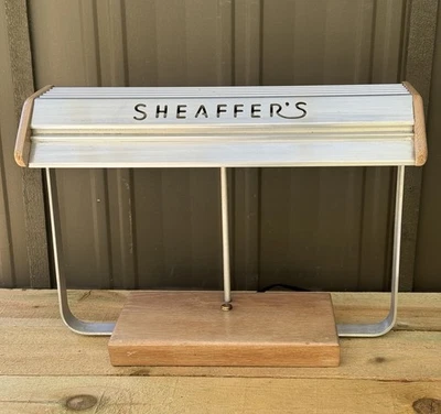 Vintage SHEAFFER ‘s Pens 1930/40s Art Deco Table Lamp Florescent 20 X 14 X 7” - Image 1 of 4