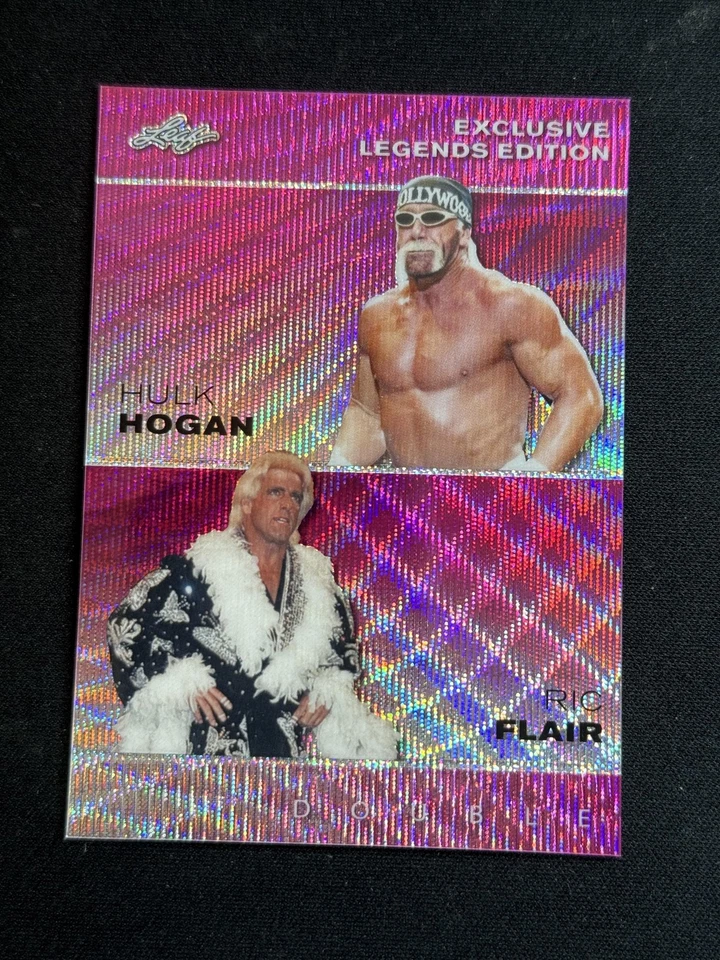 Hulk Hogan / Rick Flair 2023 Hoja Metal Doble Rosa /10 RC Foto 1 de 2