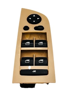 06 11 BMW 328I 335I DRIVER LADO ESQUERDO INTERRUPTOR MESTRE JANELA DE ENERGIA 9132137-02 - Imagem 1 de 4