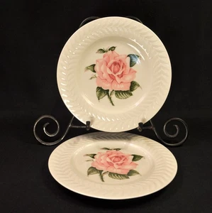 Limoges Theodore Haviland New York Set 2 Salad Plates 8 1/8" Rose Pink 1948-1956 - Picture 1 of 12