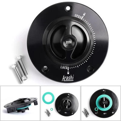 CNC Keyless Fuel Gas Tank Cap Fit for Suzuki GSXR GSR 600/750 GSXR 1000 03-18 US - Image 1 of 4