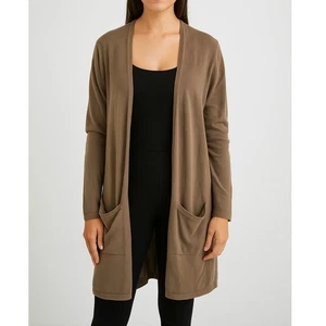 Ralph Lauren Black Label 100% Kaschmir Long Strickjacke Taschen Braun Gr. M - Bild 1 von 8