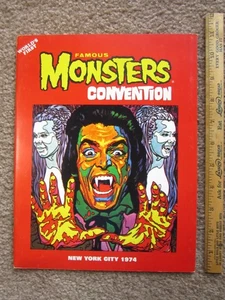 NOS BERÜHMTE MONSTERS Convention PROGRAMM Comic Magazin 1974 New York City - Bild 1 von 8