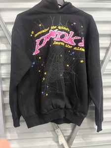 Sudadera con capucha Spider Women negra gráfica tela de araña S - Imagen 1 de 4