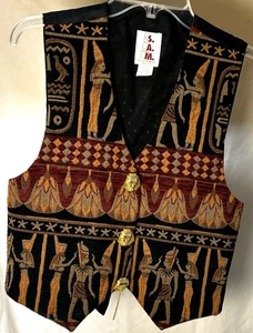 Damen Weste S.A.M. Accoutrements Ägyptisch inspirierter Wandteppich mit seltenen Knöpfen - Bild 1 von 10