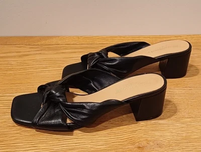 Russell & Bromley Black Soft Leather Mule / Sandal Size 39 / UK6 - Image 1 of 4