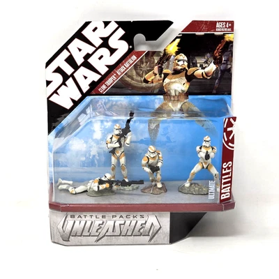 Star Wars Battle Packs Unleashed Clone Trooper Attack Battalion Ultimate Hasbro Foto 1 de 4
