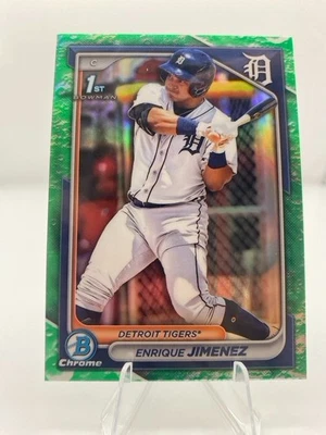 Enrique Jimenez 2024 Bowman Chrome #BCP-31 1st Bowman Green Lunar Refractor - Image 1 of 2