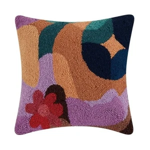 Jungalow Wool Throw Pillow 15" Abstract Boho Multicolor Justina Blakeney NEW - Picture 1 of 11