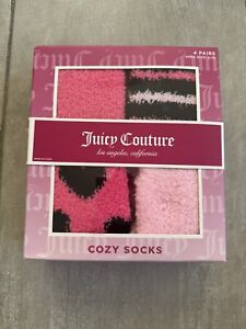 Juicy Couture Cozy Socks Set Of 4 New