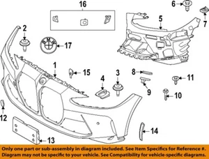 BMW OEM 21-25 M3,M4 Front Bumper Bumper Components-Insert Panel 51118069416 - Bild 1 von 1