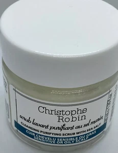 NEW Christophe Robin Cleansing Purifying Scrub With Sea Salt 1.35oz/40ml AUTHNT - Picture 1 of 6