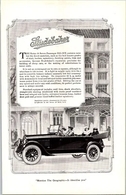 PRINT AD 1920 Studebaker Series 20 Seven Passenger Big Six 6.5 x 10 - Image 1 of 3