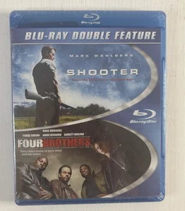 Mark Wahlberg Double Feature- BLU-RAY Shooter/Four Brothers New Sealed - Foto 1 di 4