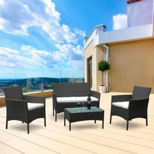 Sitzgruppe Gartenmöbel Sitzgarnitur Lounge Sessel Polyrattan Loungeset - Bild 1 von 8