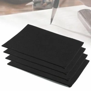 Lote de láminas de fieltro posterior autoadhesivas tela pegajosa resistente al agua artesanal negra EE. UU. - Imagen 1 de 8