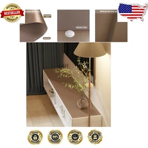 Elegant Reversible Leather Table Cover - Waterproof & Oil Resistant, 17x72" - Picture 1 of 8
