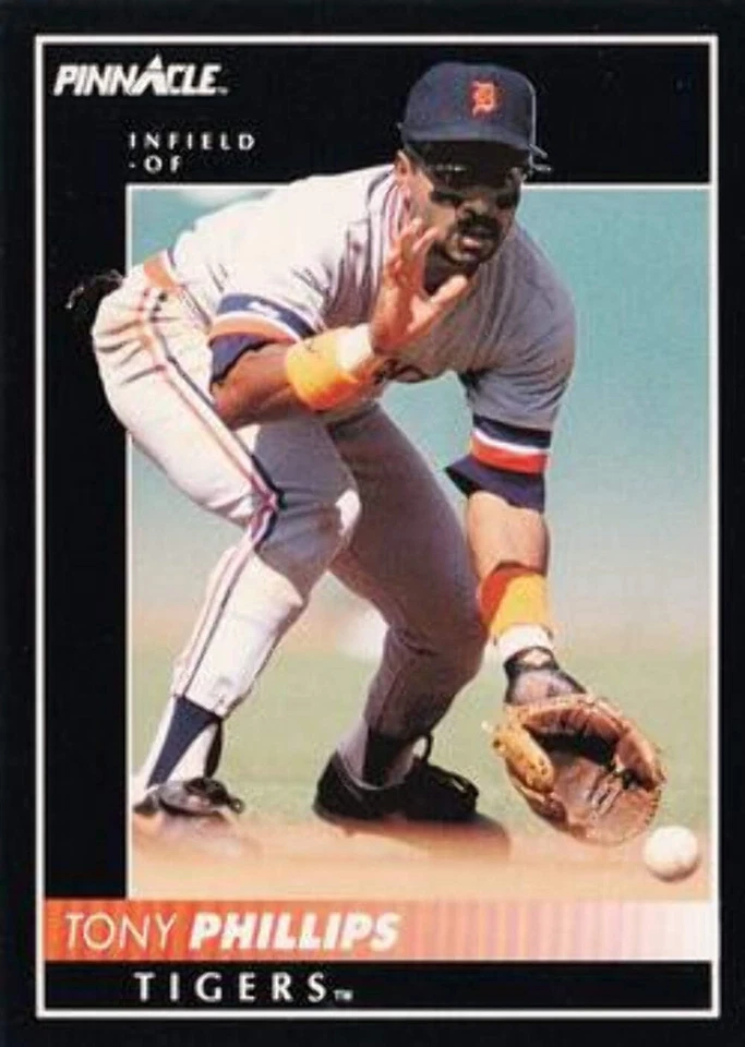 #243 Tony Phillips - Detroit Tigers - 1992 Pinnacle Baseball - Image 1 of 1