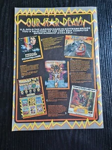 "OUR STAR DEALS MOONWALKER SPECTRUM AMIGA RARO PÓSTER DE JUEGO ARTE 8.2X11.7" - Imagen 1 de 1