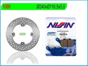 DISCO FRENO POSTERIORE NG PASTIGLIE NISSIN HONDA CB 600 F HORNET 2007 AL 2013 - Imagen 1 de 2