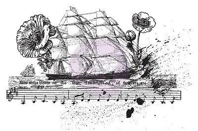 SHIP MUSIC COL Treasured Memories Sello de Goma Sin Montar Prima 580162 Nuevo Foto 1 de 2