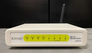 Airnet AWR014G8 108Mbps 4-Port Wireless Router Switch IEEE 802.11b/g Wireless LA - Picture 1 of 6