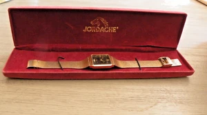 Running Vintage Jordache Men Analog Quartz adjustable band Gold Tone Watch - Picture 1 of 5