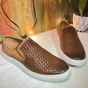 Herren Leder Luxus Slipper Sneaker, 8,5 M US, Cognac Nappa - Bild 1 von 12