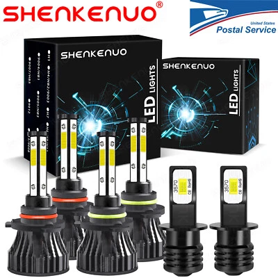 Combo faros LED haz alto y bajo + bombillas antiniebla para Dodge Intrepid 1998-2004 Foto 1 de 4