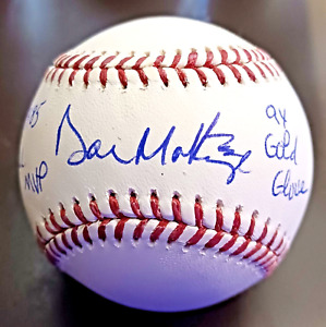 Don Mattingly Boldly Signed Multi-inscription Official MLB Baseball JSA