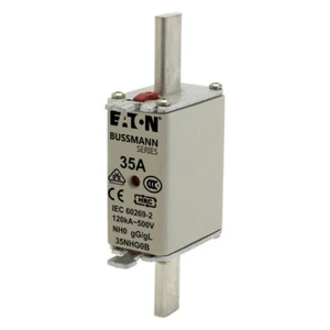 1pc 35NHG0B 35A AC 500V 120 kAIC gL/gG Bussmann low voltage NH1 Fuse - Picture 1 of 2