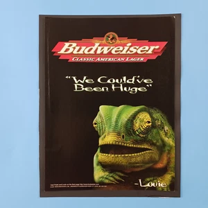 1998 Budweiser Frog Louie We Couldve Been Huge Print Advertisement - Picture 1 of 8