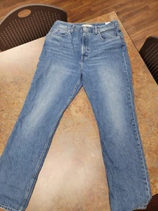 Levi's Premium Big E 70s High Straight Jeans Womens Sz 31 Medium Wash Blue Denim - Picture 1 of 10