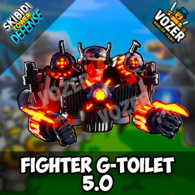 SKIBIDI TOWER DEFENSE FIGHTER G-TOILET 5.0 - Skibidi Tower D | Roblox | STD | Units | Fast Delivery!