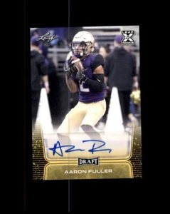 2020 Leaf Draft Rookie Auto AARON FULLER Gold Parallel #BA-AF1 - Picture 1 of 1