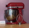 RED KitchenAid Artisan 5 Qt Tilt Head Stand Mixer Empire KSM150PSER Mixing Bowl
