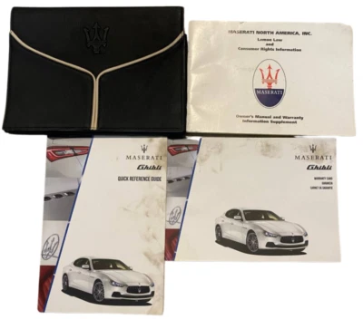 Maserati Ghibli Manual del Propietario/Manual Guía de Referencia Rápida 2014 Impresión Foto 1 de 4