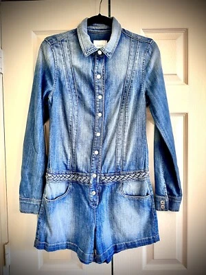 Mameluco vaquero manga larga Guess para mujer  Foto 1 de 4