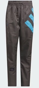 Mens Adidas Anthony Edwards Nylon Satin Charcoal Pants / IW8056 / Multiple Sizes - Picture 1 of 6