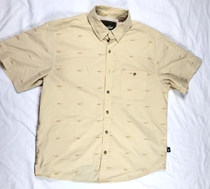 Howler Bros Shirt Men's Medium Button Down Tan Outdoor Fishing Hiking Camping - Picture 1 of 17