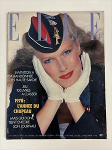Elle Magazine August 1978 L'Annee du Chapeau French Vintage 70s Fashion & Beauty - Picture 1 of 2