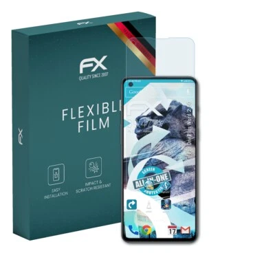 atFoliX 3x Screen Protector for OnePlus Nord 2 5G Protective Film clear&flexible - Image 1 of 4